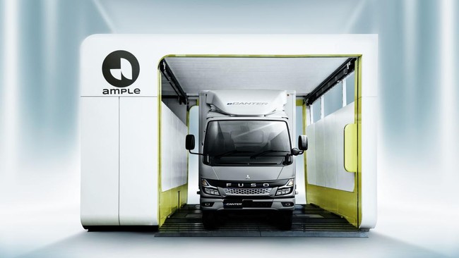 Fuso Bakal Tunjukkan Baterai Truk Listrik Bisa Ditukar pada JMS 2023